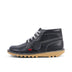 Left side view of Adult Womens Kick Hi Leather Navy