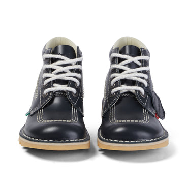 Front view of Adult Womens Kick Hi Leather Navy