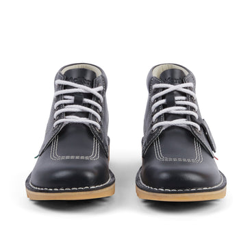 Front view of Adult Womens Kick Hi Leather Navy