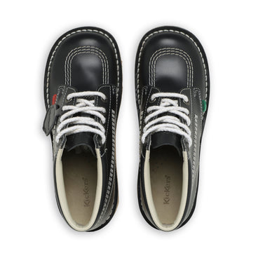 Detail view (Top view mapped) of Adult Womens Kick Hi Leather Navy