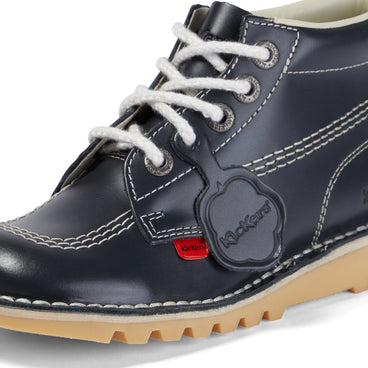 Detail view (close-up) of Adult Womens Kick Hi Leather Navy