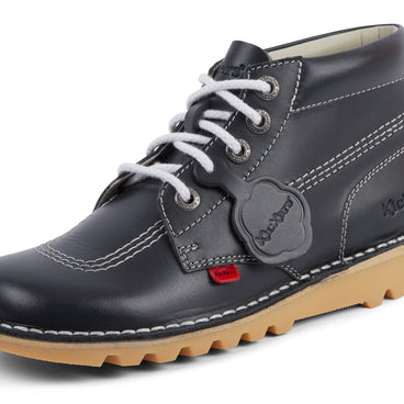 Detail view (close-up) of Adult Womens Kick Hi Leather Navy