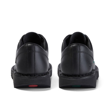 Back view of Adult Womens Kick Lo Leather Black