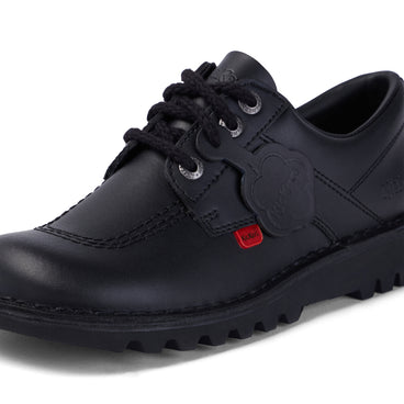 Detail view (close-up) of Adult Womens Kick Lo Leather Black