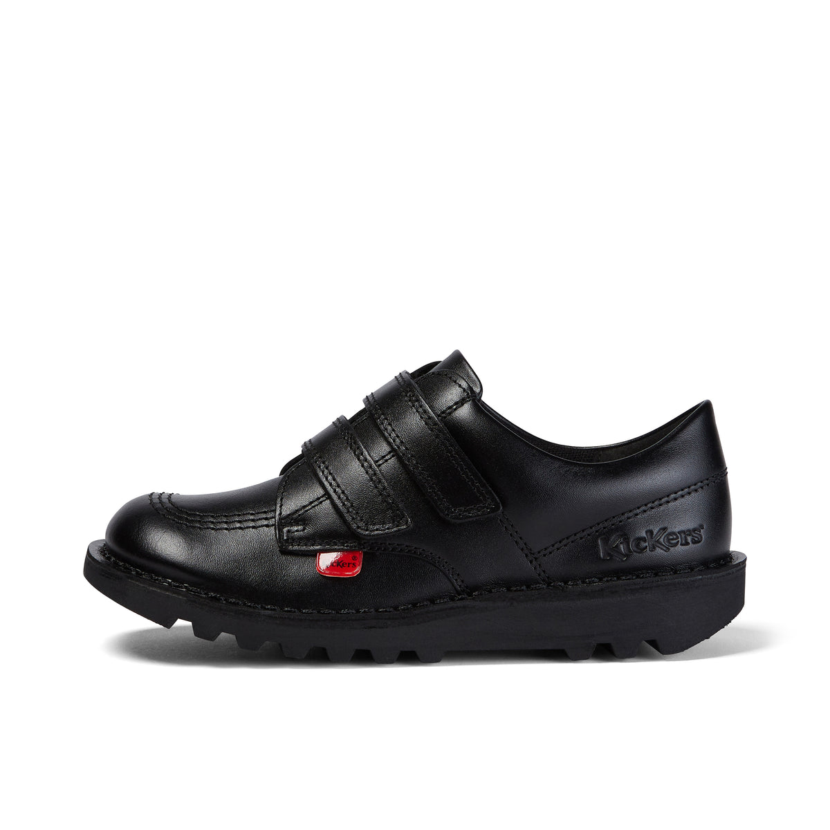 Kickers Kick Lo Twin Vel Junior Leather Shoes