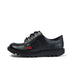 Left side view of Junior Unisex Kick Lo Leather Black