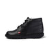 Left side view of Youth Unisex Kick Hi Leather Black