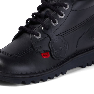 Detail view (close-up) of Youth Unisex Kick Hi Leather Black