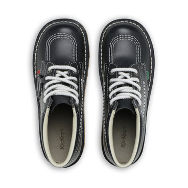 Detail view (Top view mapped) of Adult Unisex Leather Kick Hi Core Navy