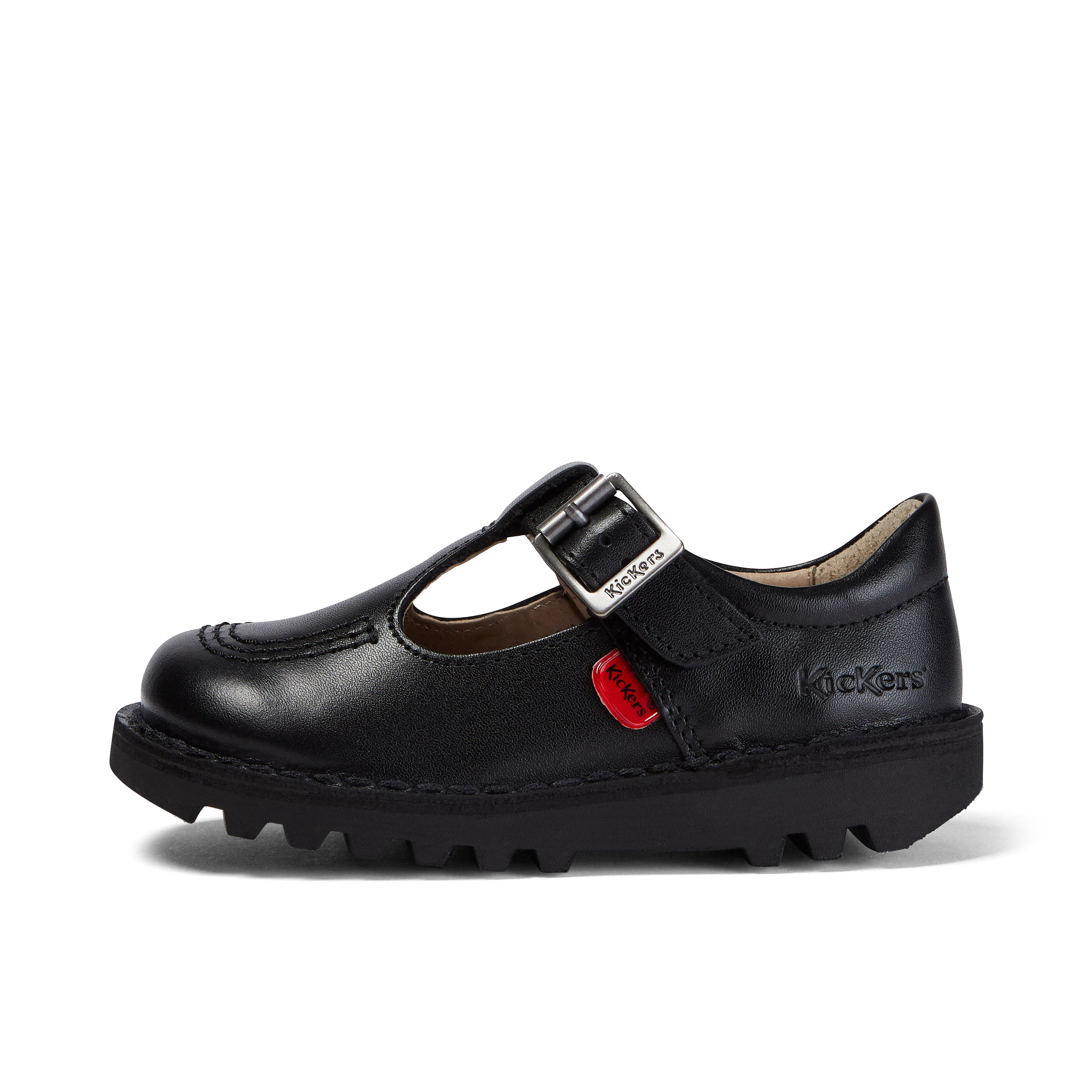 Kick T Bar Lthr If Blk/Blk Black | Kickers