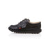 Left side view of Youth Unisex Kick Lo Leather Black