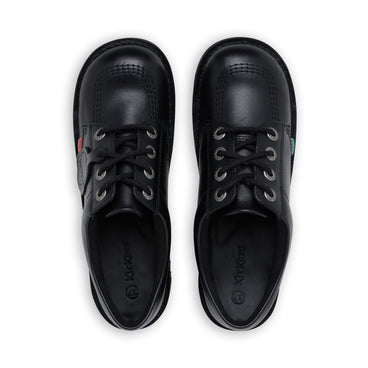 Detail view (Top view mapped) of Youth Unisex Kick Lo Leather Black