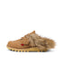 Adult Unisex Kick Mule Fur Mains Tan