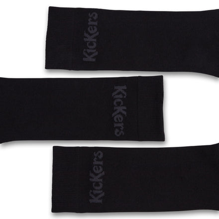 Adult Unisex Everyday Crew 3-Pack Socks Black