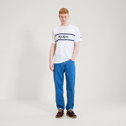 Adult Mens Kickers Classic Short Sleeve Tee White