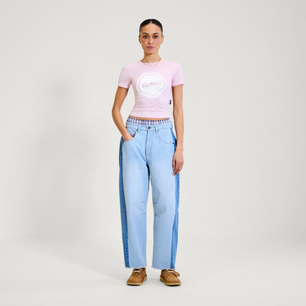 Adult Womens Kickers Classic Lightweight Tee Pink