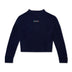 Adult Womens Kickers Boat Neck Wide Sleeve Knit Navy