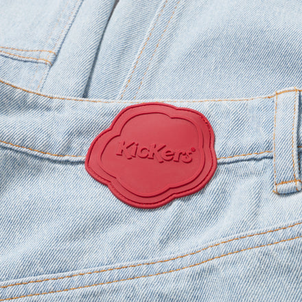 Adult Womens Kickers Classic Wide Leg Barrel Jean Blue