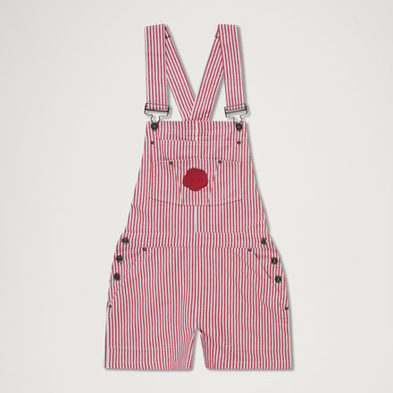 Adult Womens Kickers Classics Dungaree Short Red