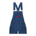 Adult Womens Kickers Classics Dungaree Short Blue