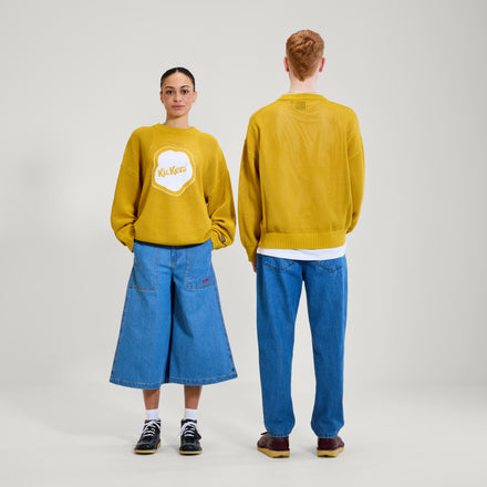 Adult Unisex Kickers Classic Jaquard Knit Yellow